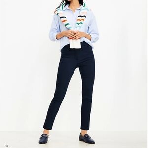 LOFT women's Chic Navy Slim Fit Pants